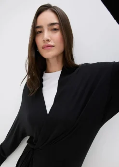 bonprix Bekleidung·Umstandsmode|Bekleidung·Jeans^Strickmantel aus softem Viskose-Mix schwarz