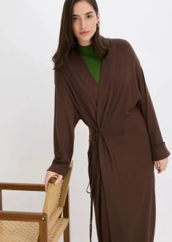 bonprix Pullover & Strickjacken|Strickmode^Strickmantel aus softem Viskose-Mix braun