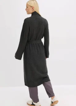 bonprix Bekleidung·Umstandsmode|Bekleidung·Jeans^Strickmantel aus softem Viskose-Mix anthrazit meliert
