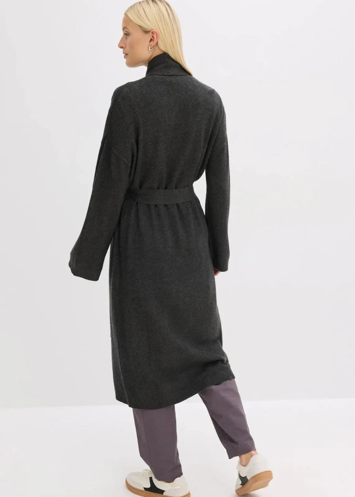 bonprix Bekleidung·Umstandsmode|Bekleidung·Jeans^Strickmantel aus softem Viskose-Mix anthrazit meliert