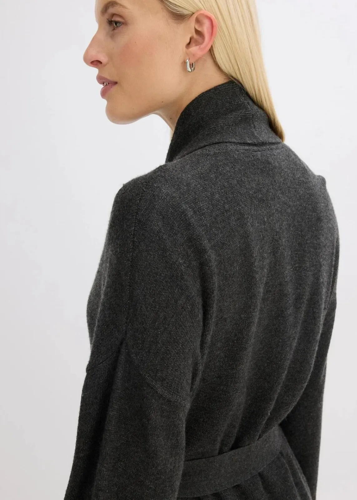 bonprix Bekleidung·Umstandsmode|Bekleidung·Jeans^Strickmantel aus softem Viskose-Mix anthrazit meliert