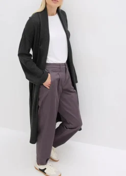 bonprix Bekleidung·Umstandsmode|Bekleidung·Jeans^Strickmantel aus softem Viskose-Mix anthrazit meliert