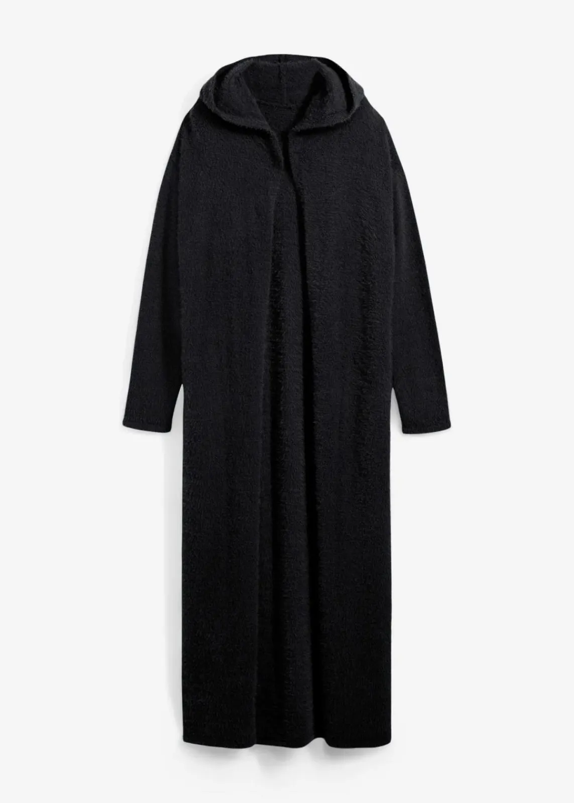 bonprix Bekleidung·Umstandsmode|Strickmode^Strickmantel aus weichem Federgarn schwarz