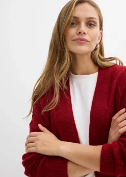 bonprix Strickmode|Pullover & Strickjacken^Strickmantel aus Zopfstrick abendrot