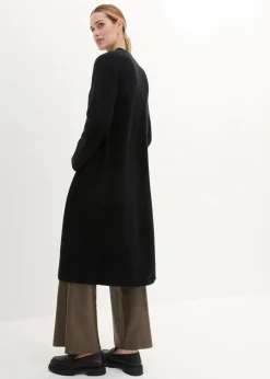 bonprix Bekleidung·Umstandsmode|Premium^Strickmantel mit Alpaka schwarz