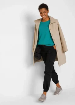 bonprix Pullover & Strickjacken|Basics^Strick-Pullover mit Rundhals-Ausschnitt türkis