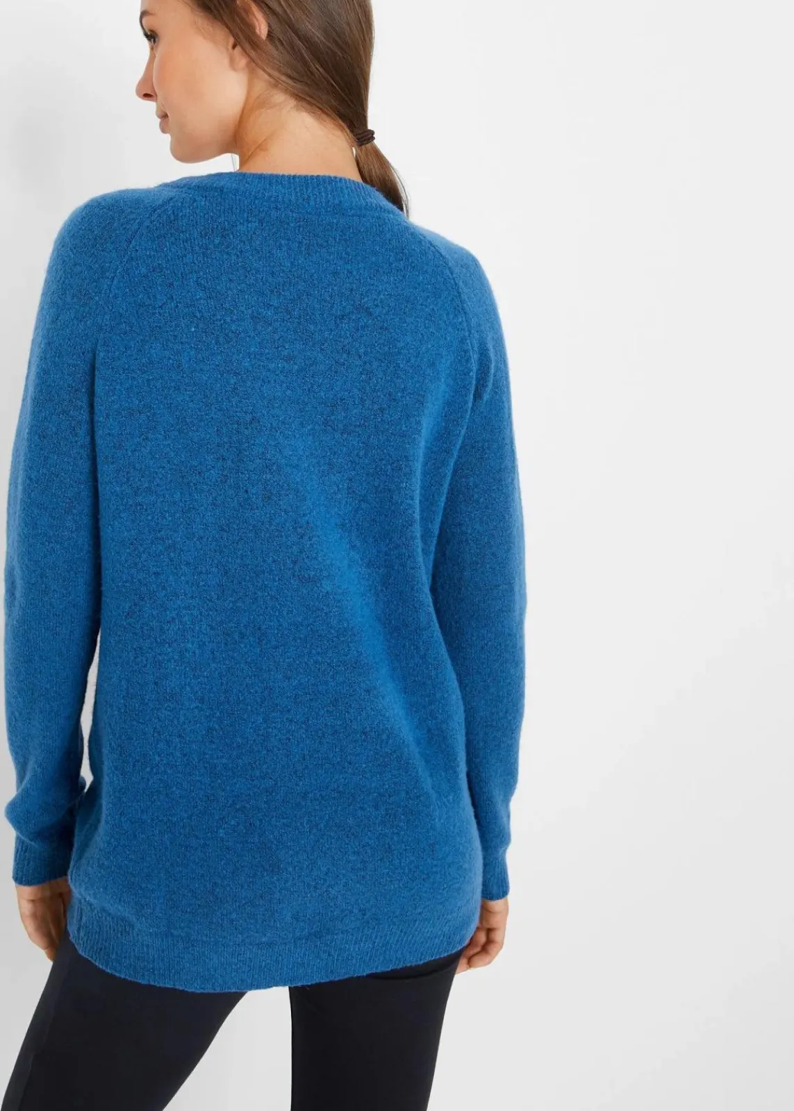bonprix Bekleidung·Umstandsmode|Bekleidung·Jeans^Strickpullover mit V-Ausschnitt, Oversized Fit polarblau