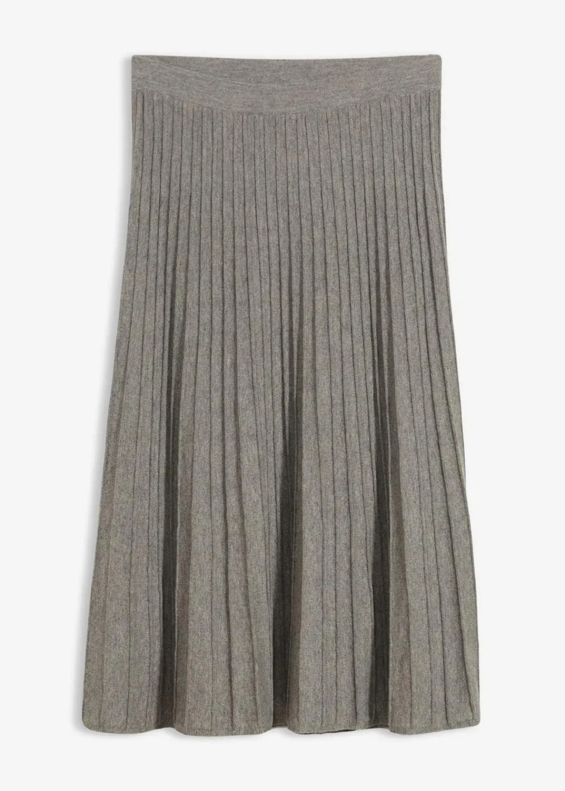 bonprix Bekleidung·Sportbekleidung|Premium^Strickrock mit Merinowolle grau meliert