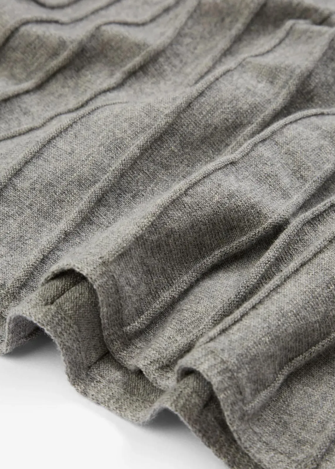 bonprix Bekleidung·Sportbekleidung|Premium^Strickrock mit Merinowolle grau meliert