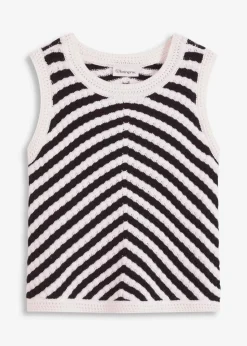 bonprix Bekleidung·Umstandsmode|Shirts & Tops^Stricktop schwarz/wollweiß sonstige