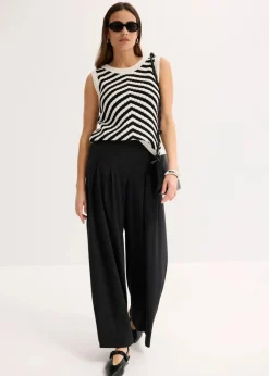 bonprix Bekleidung·Umstandsmode|Shirts & Tops^Stricktop schwarz/wollweiß sonstige