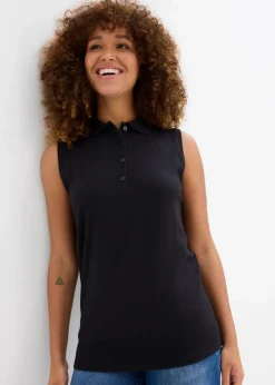 bonprix Shirts & Tops|Basics^Stricktop schwarz