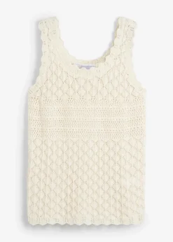 bonprix Bekleidung·Umstandsmode|Shirts & Tops^Stricktop aus Baumwolle natur
