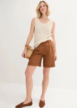 bonprix Bekleidung·Umstandsmode|Shirts & Tops^Stricktop aus Baumwolle natur