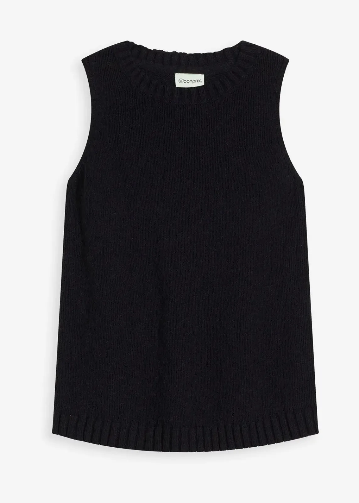 bonprix Bekleidung·Umstandsmode|Strickmode^Stricktop aus Baumwolle mit Noppenstruktur schwarz