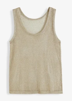 bonprix Bekleidung·Umstandsmode|Strickmode^Strick-Top aus softem Viskose-Mix gold