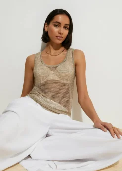 bonprix Bekleidung·Umstandsmode|Strickmode^Strick-Top aus softem Viskose-Mix gold