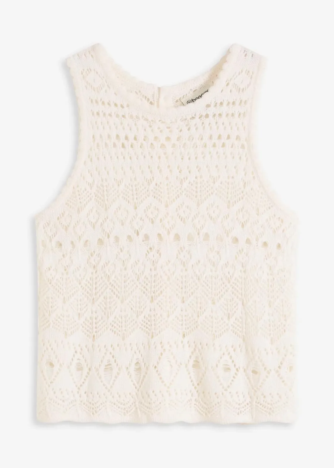 bonprix Bekleidung·Umstandsmode|Strickmode^Stricktop mit Lochstrickmuster wollweiß