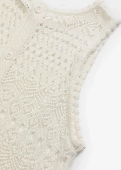 bonprix Bekleidung·Umstandsmode|Strickmode^Stricktop mit Lochstrickmuster wollweiß