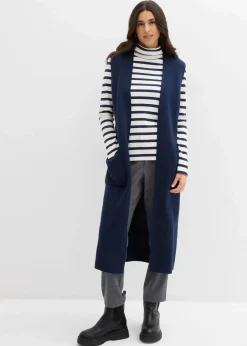 bonprix Strickmode|Jacken & Mäntel^Strick-Weste dunkelblau