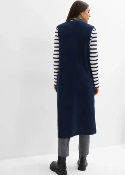 bonprix Strickmode|Jacken & Mäntel^Strick-Weste dunkelblau