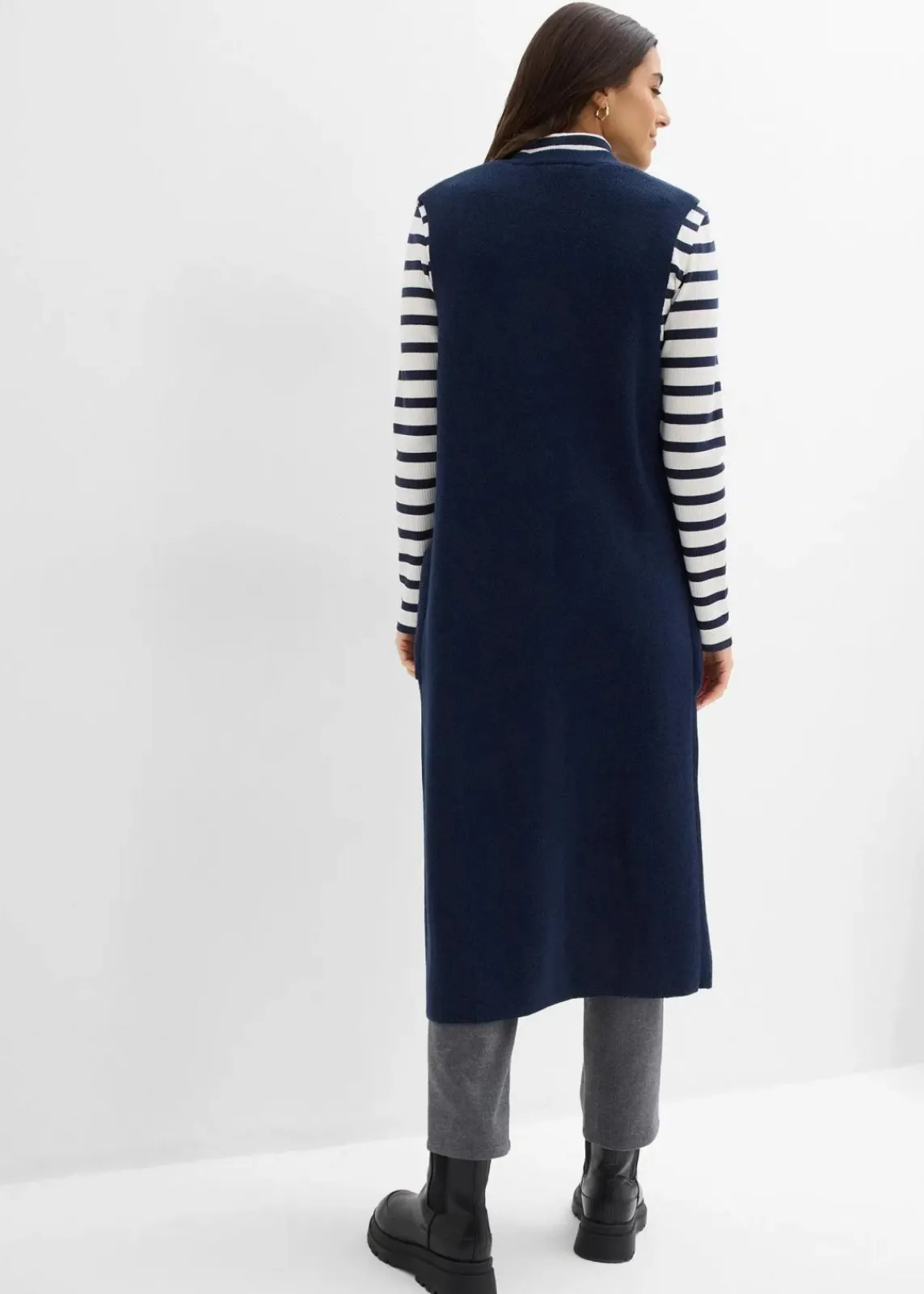 bonprix Strickmode|Jacken & Mäntel^Strick-Weste dunkelblau