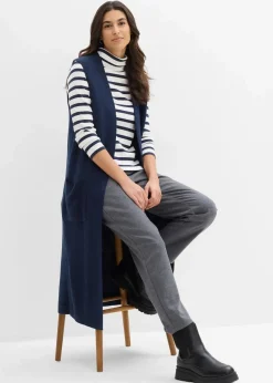 bonprix Strickmode|Jacken & Mäntel^Strick-Weste dunkelblau