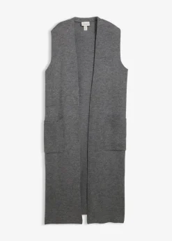 bonprix Strickmode|Jacken & Mäntel^Strick-Weste grau meliert