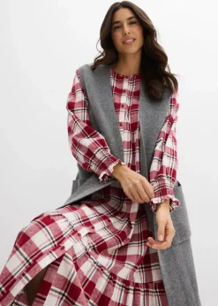 bonprix Strickmode|Jacken & Mäntel^Strick-Weste grau meliert