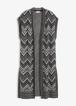bonprix Bekleidung·Umstandsmode|Bekleidung·Hosen^Strick-Weste schwarz/weiß