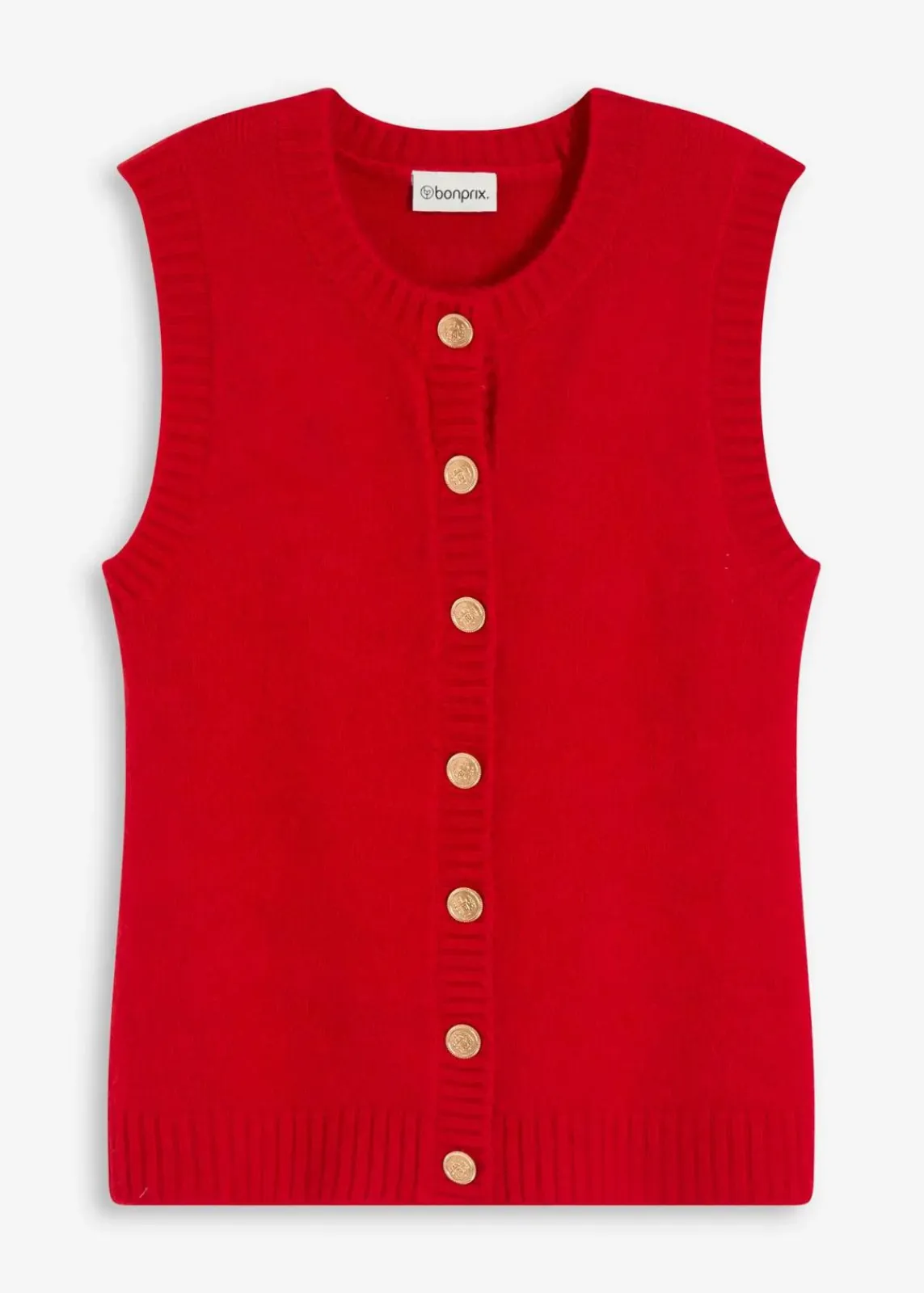 bonprix Bekleidung·Umstandsmode|Strickmode^Strick-Weste salsarot
