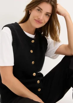 bonprix Bekleidung·Umstandsmode|Strickmode^Strick-Weste schwarz