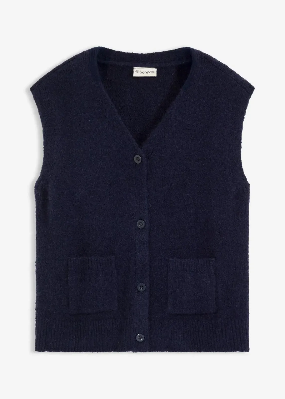 bonprix Jacken & Mäntel|Strickmode^Strick-Weste tintenblau