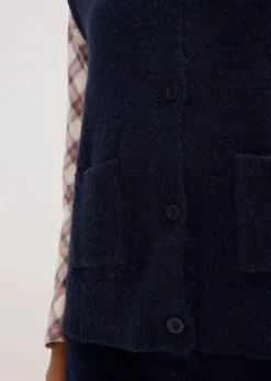 bonprix Jacken & Mäntel|Strickmode^Strick-Weste tintenblau