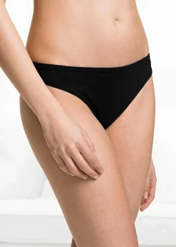 bonprix Wäsche·Basics|Wäsche·Baumwollunterwäsche^String (10er Pack) schwarz