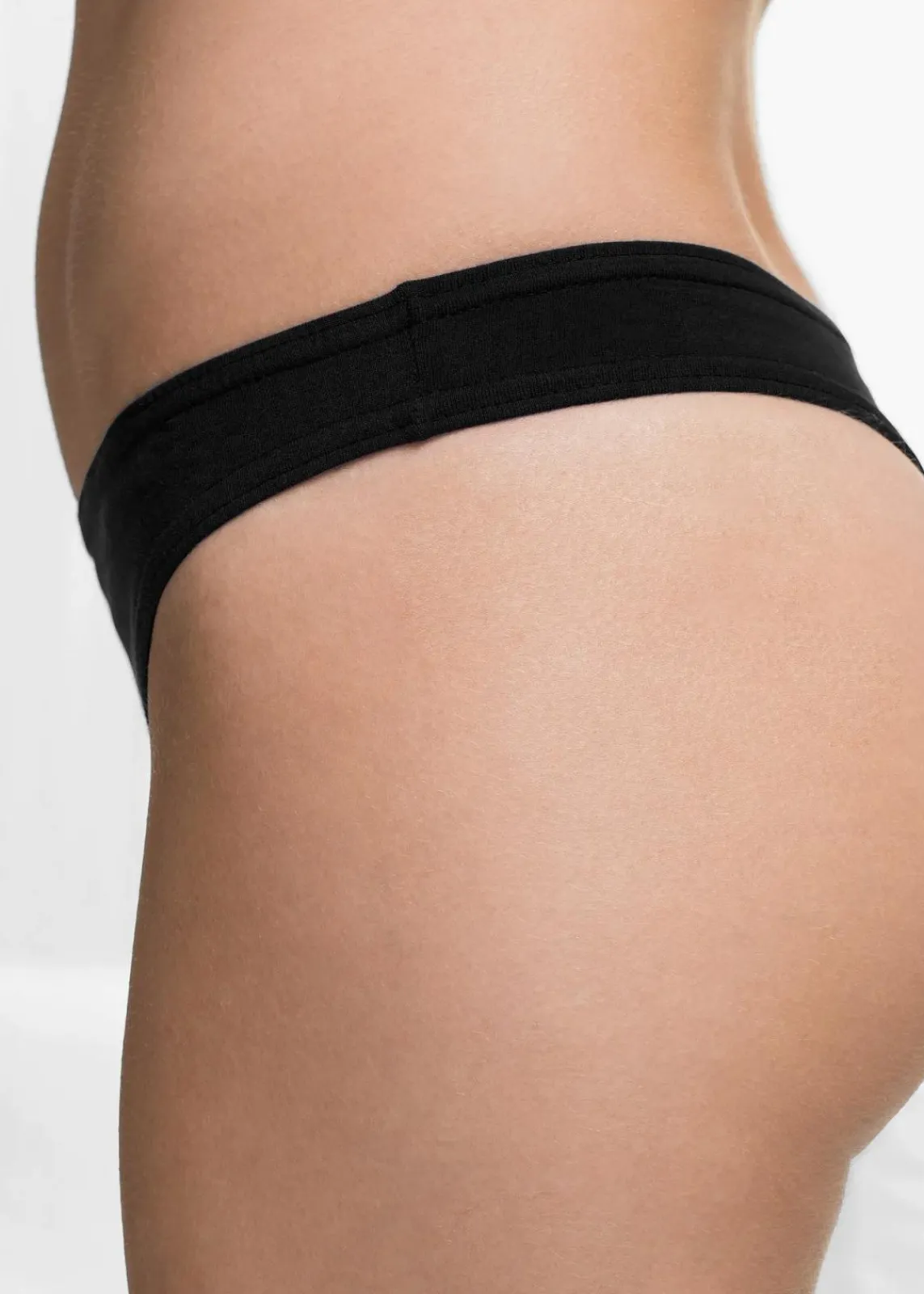 bonprix Wäsche·Basics|Wäsche·Baumwollunterwäsche^String (10er Pack) schwarz