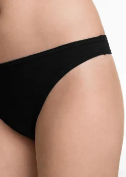 bonprix Wäsche·Basics|Wäsche·Baumwollunterwäsche^String (10er Pack) schwarz