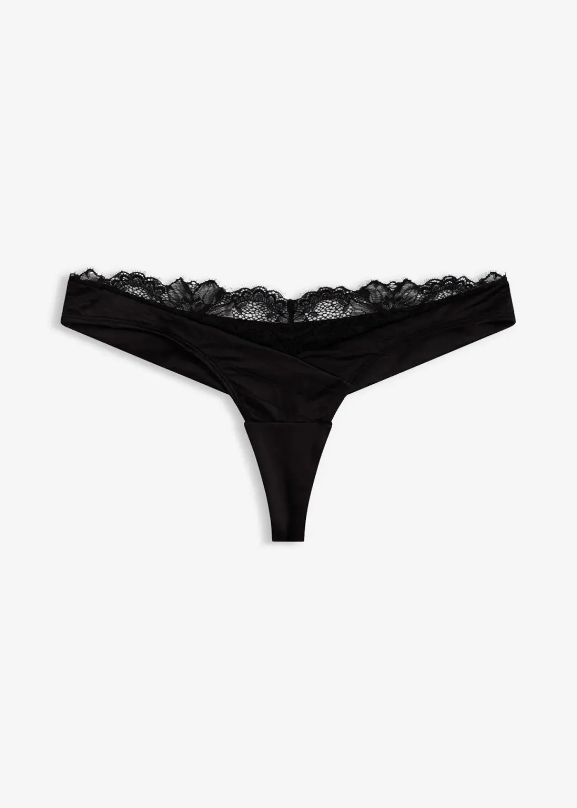 bonprix Wäsche·Dessous|Wäsche·Höschen^String mit nahtloser Hinterhose schwarz
