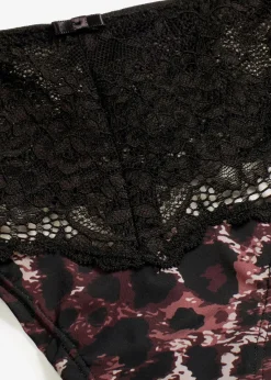 bonprix Nachhaltigere Materialien|Dessous^String Panty aus feiner Spitze leo bedruckt