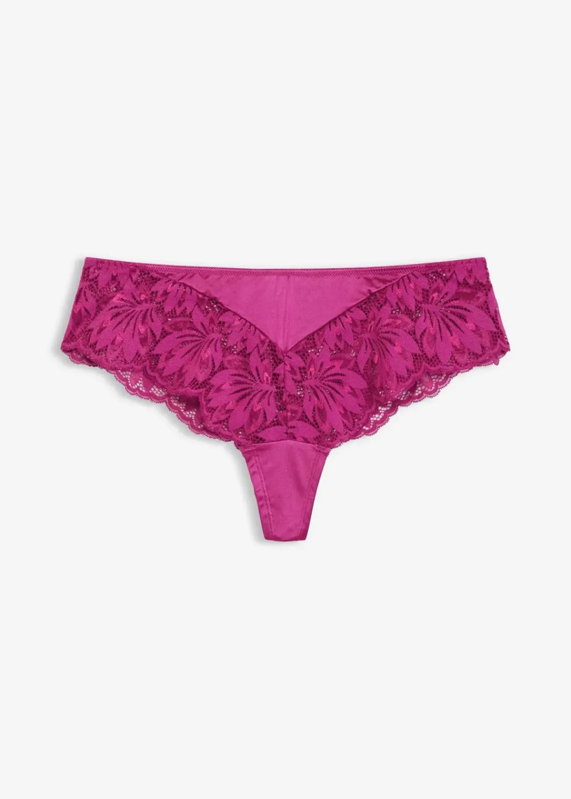 bonprix Höschen|Dessous^String Panty aus glänzendem Material dunkelfuchsia