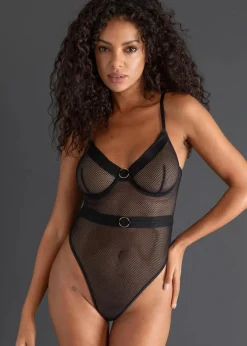 bonprix Wäsche·Große Cups D-H|Wäsche·Erotikwäsche^Stringbody schwarz