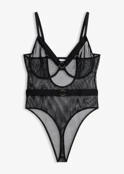 bonprix Wäsche·Große Cups D-H|Wäsche·Erotikwäsche^Stringbody schwarz