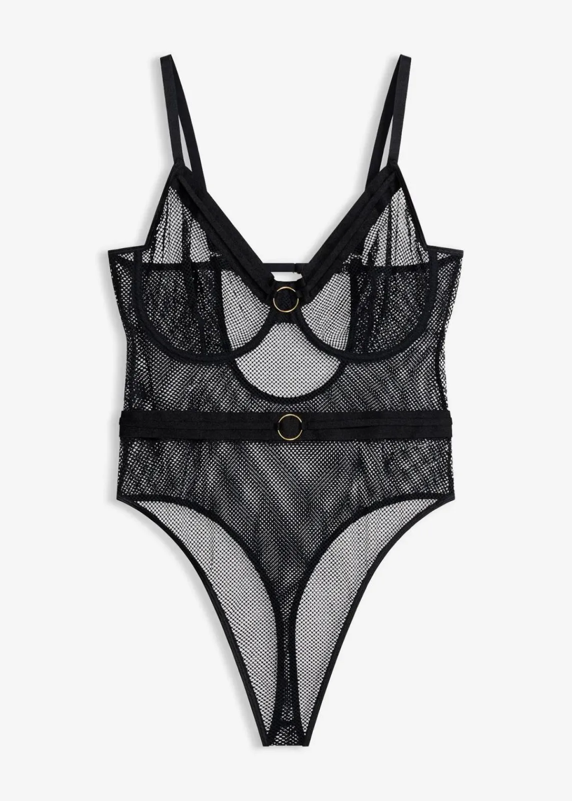 bonprix Große Cups D-H|Erotikwäsche^Stringbody schwarz