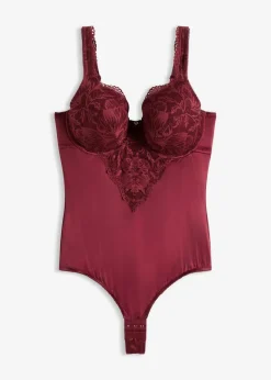 bonprix Große Cups D-H|Nachhaltigere Materialien^Stringbody mit gepolsterten Trägern beere