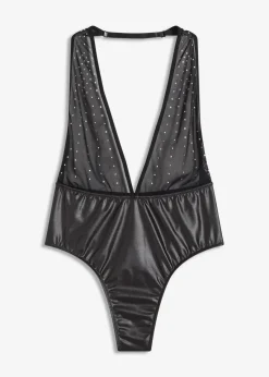 bonprix Wäsche·Erotikwäsche|Erotikwäsche^Stringbody mit Glitzer schwarz