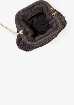 bonprix Taschen^Strohumhängetasche schwarz
