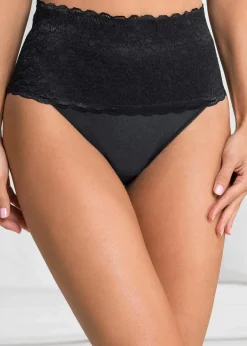 bonprix Wäsche·Shapewear|Wäsche·Höschen^Strong Shape Slip (2er Pack) schwarz