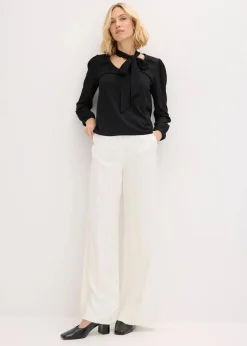bonprix Shirts & Tops^Struktur-Shirt mit abnehmbarer Schluppe schwarz