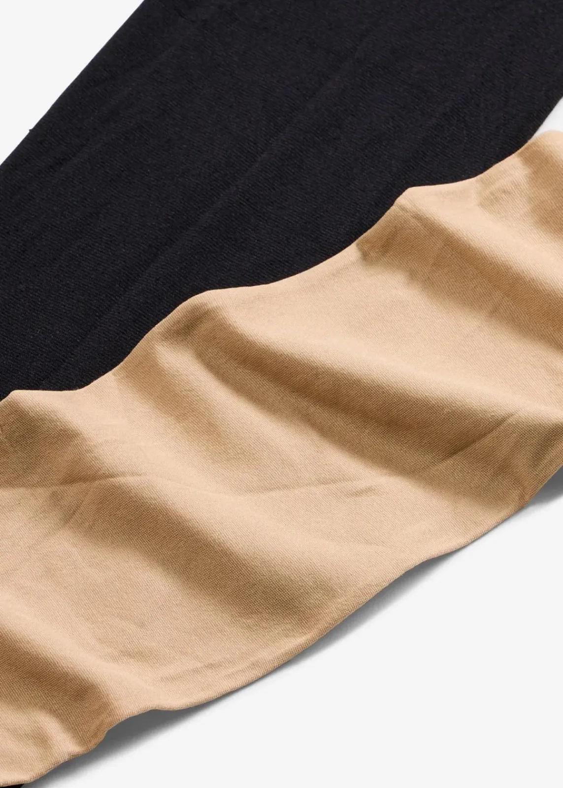 bonprix Nachhaltigere Materialien|Socken & Strumpfhosen^Strumpfhose 50 DEN (2er Pack) hellbeige/schwarz