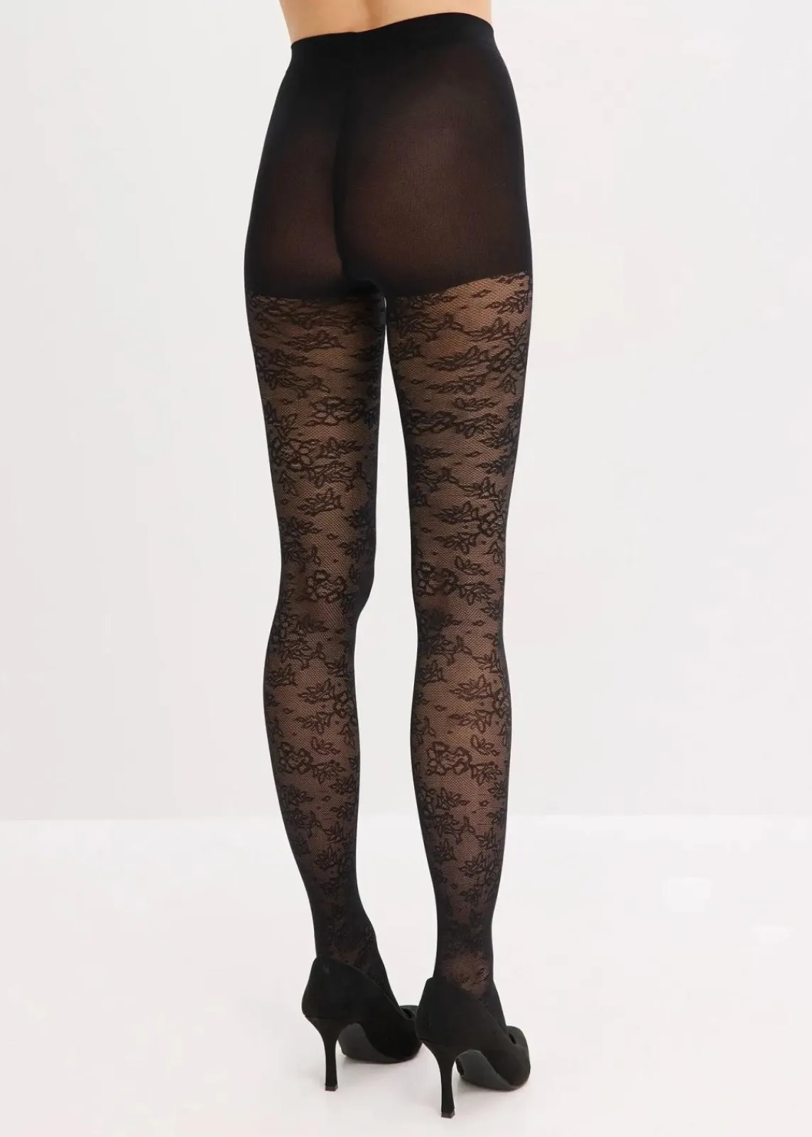 bonprix Wäsche·Socken & Strumpfhosen|Socken & Strumpfhosen^Strumpfhose 70den aus Spitze schwarz